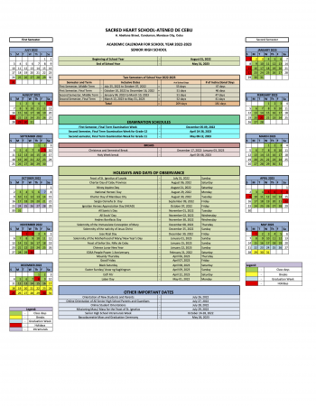 SHS-Academic Calendar SY2022-2023