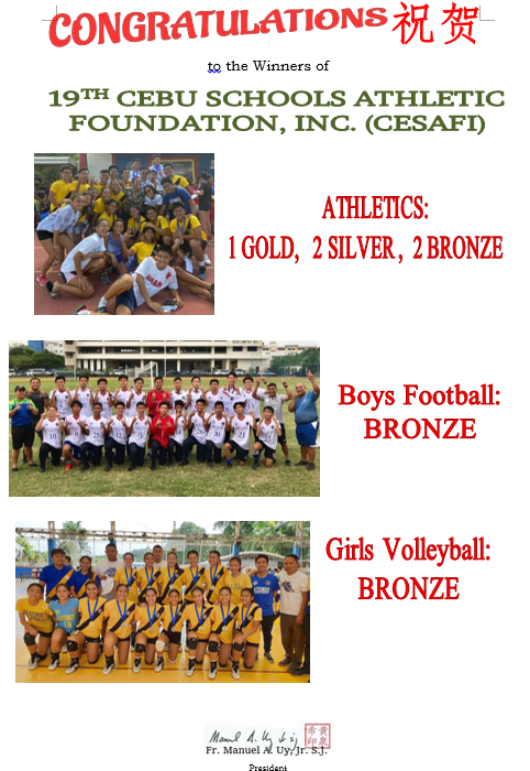 CESAFI Athletics, Football and Volleyball  2019