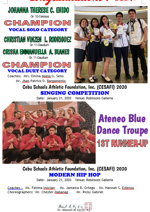 CESAFI Hip Hop Competition and Vocals - Solo 2020