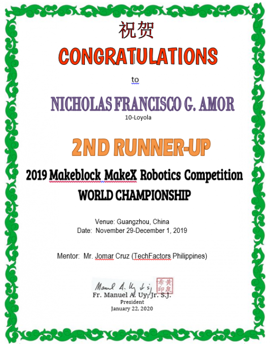 Robotics Competition  Makeblock Make X World Championship 2019