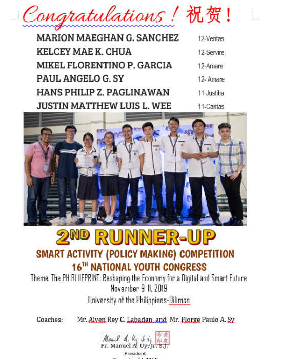 Smart Activity Policy Making Competition 2019