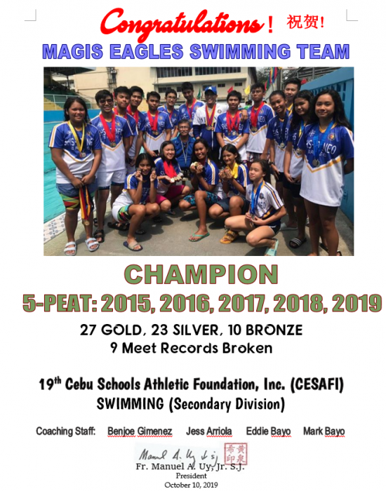 Swimming CESAFI 2019