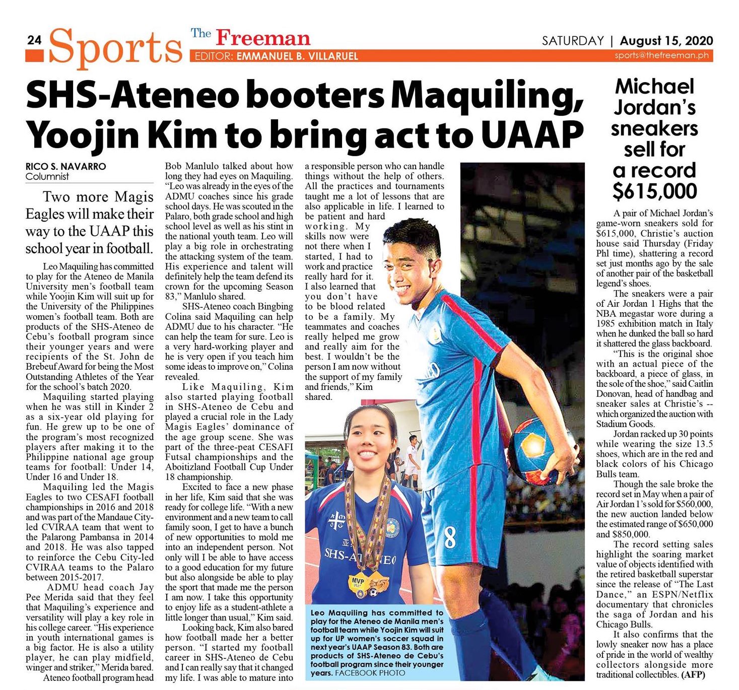 SHS-Ateneo’s Maquiling, Kim Head off to the UAAP