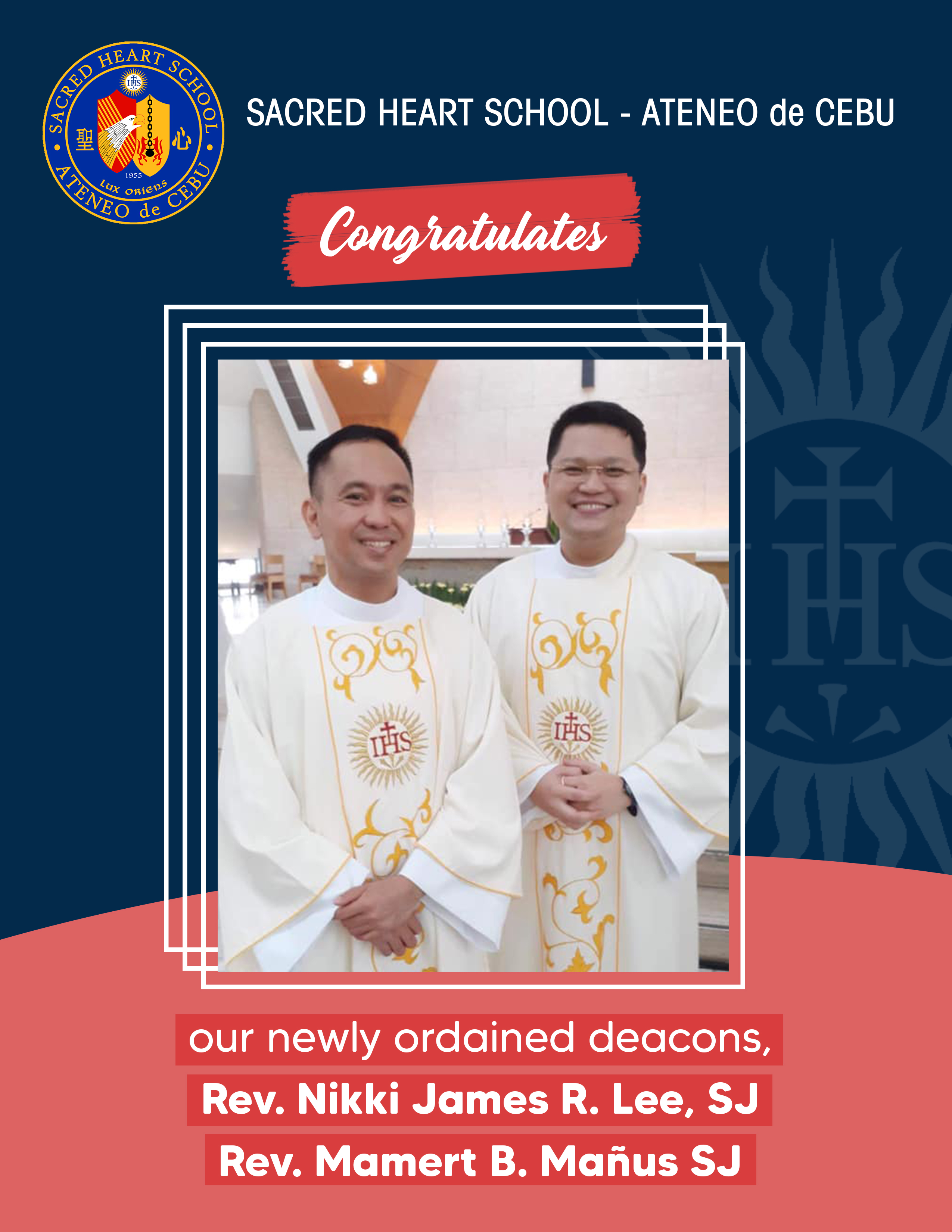 SHS-AdC Congratulates our newly ordained deacons